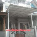 Hasil Pemasangan Kanopi Baja Ringan Atap Alderon Sunpanel Super Elegan Plus Cat Putih di Griya Depok Asri