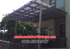 Hasil Pemasangan Kanopi Baja Ringan Atap Solartuff Standar Plus Cremona di Cibubur