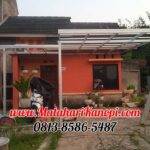 Hasil Pemasangan Kanopi Baja Ringan Atap Go Green Ekonimis di Perum Qoryatussalam Sani Blok H.07A Tirtajaya Sukmajaya Depok