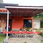 Hasil Pemasangan Kanopi Baja Ringan Atap Go Green Ekonimis di Perum Qoryatussalam Sani Blok H.07A Tirtajaya Sukmajaya Depok