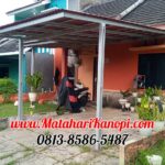 Hasil Pemasangan Kanopi Baja Ringan Atap Go Green Ekonimis di Perum Qoryatussalam Sani Blok H.07A Tirtajaya Sukmajaya Depok