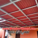 Hasil Pemasangan Kanopi Baja Ringan Atap Go Green Ekonimis di Perum Qoryatussalam Sani Blok H.07A Tirtajaya Sukmajaya Depok