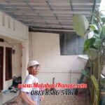 Hasil Pemasangan Kanopi Baja Ringan Atap Spandek Ekonomis di Perum PGRI Cilodong Depok