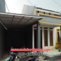 Hasil Pemasangan Kanopi Baja Ringan Atap Evo Gold Ekonomis Hijau di Cluster Cahaya Muslim, Jl. Teluk Bayur, Sukmajaya, Depok