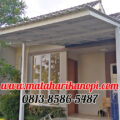 Hasil Pemasangan Kanopi Baja Ringan Atap Alderon Type Super Elegan Plus Cat Putih di Perum Ardena Residence