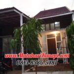 Hasil Pemasangan Kanopi Baja Ringan Atap Go Green Ekonomis di Taman Melati Premier Blok HB23 Bojong Sari Sawangan Depok