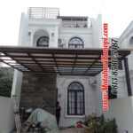 Hasil Pemasangan Kanopi Baja Ringan Atap alderon RS Single Layer Mix Solartuff di Dream House Premier Kav. 18 Harjamukti Cimanggis Depok Cibubur