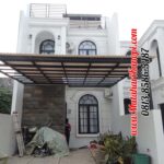 Hasil Pemasangan Kanopi Baja Ringan Atap alderon RS Single Layer Mix Solartuff di Dream House Premier Kav. 18 Harjamukti Cimanggis Depok Cibubur