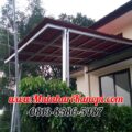 Hasil Pemasangan Kanopi Baja Ringan Atap Go Green Ekonomis di SDIT El-Riffat Bedahan Sawangan Depok