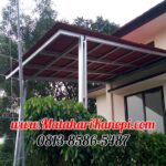 Hasil Pemasangan Kanopi Baja Ringan Atap Go Green Ekonomis di SDIT El-Riffat Bedahan Sawangan Depok