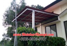 Hasil Pemasangan Kanopi Baja Ringan Atap Go Green Ekonomis di SDIT El-Riffat Bedahan Sawangan Depok