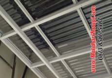 Hasil Pemasangan Kanopi Baja Ringan Atap Solartuff Serenity Clear Paker Super Elegan Plus Cat Rangka Putih di Cibinong Bogor