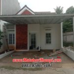 Hasil Pemasangan Kanopi Baja Ringan Atap Spandek Standar di Perum Grand Thoibah Blok A8 Pengasinan Sawangan Depok