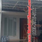 Hasil Pemasangan Kanopi Minimalis Atap Spandek di Namira Siliwangi Cilodong Depok