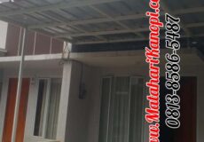 Hasil Pemasangan Kanopi Minimalis Atap Spandek di Namira Siliwangi Cilodong Depok
