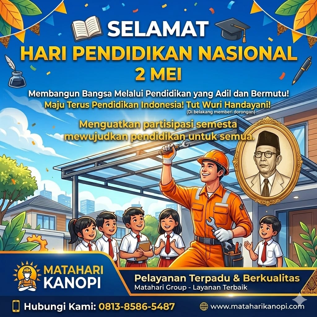 Selamat Hari Pendidikan Nasional 02 Mei 2026. Menguatkan Partisipasi Semesta Mewujudkan Pendidikan untuk Semua!!