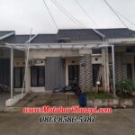 Hasil Pemasangan Kanopi Baja Ringan Atap Alderon RS Single Layer Paket Standar di Griya Savvanah Pondok Rajeg Cibinong Bogor