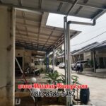 Hasil Pemasangan Kanopi Baja Ringan Atap Alderon RS Single Layer Paket Standar di Griya Savvanah Pondok Rajeg Cibinong Bogor
