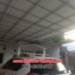 Hasil Pemasangan Kanopi Baja Ringan Atap Alderon Sunpanel Paket Elegan di Jalan Rajawali Gang Ririn Beji Depok