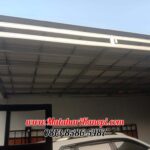 Hasil Pemasangan Kanopi Baja Ringan Atap Alderon Sunpanel Paket Elegan di Jalan Rajawali Gang Ririn Beji Depok