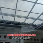 Hasil Pemasangan Kanopi Baja Ringan Atap Alderon Sunpanel Paket Elegan di Jalan Rajawali Gang Ririn Beji Depok