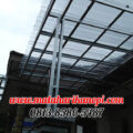 Hasil Pemasangan Kanopi Baja Ringan Atap Solartuff Serenity Clear Gelombang Spandek (Trimdek) di Pabuaran Cibinong Bogor